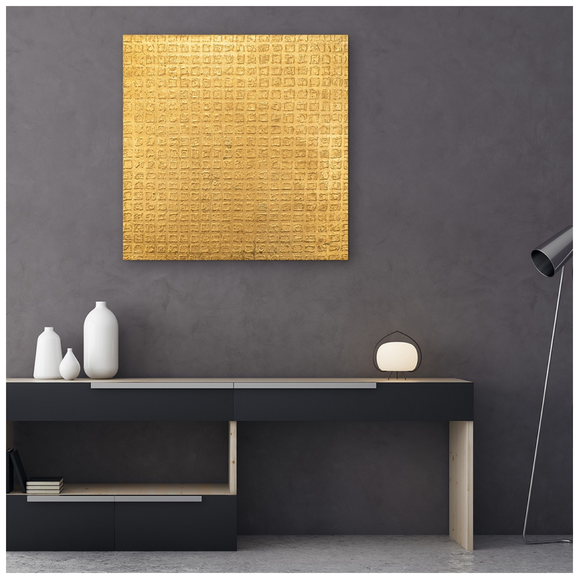 Bild Golden Message image LAND / Grösse: 100 x 100 cm Bild Golden Message image LAND / Grösse: 100 x 100 cm