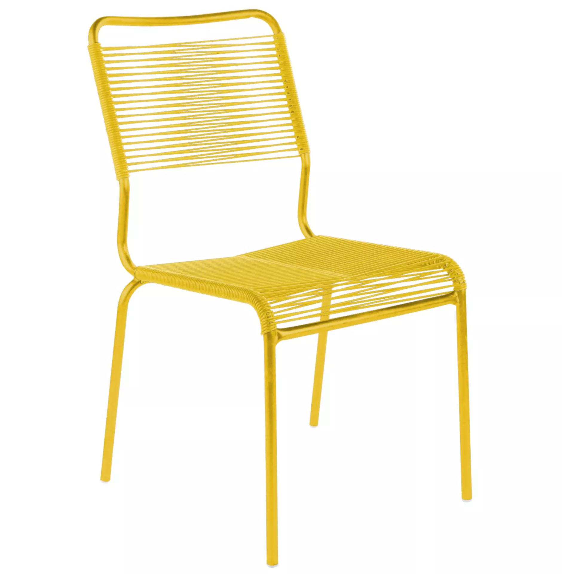 Spaghetti-Stuhl Rigi Schaffner / Farbe: Gelb