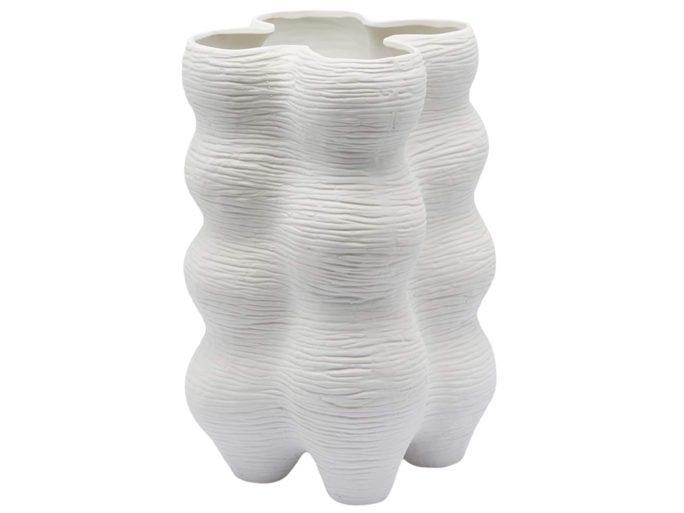 Edg Vase Bubbel Matt Weiss H: 33 cm  | Schubiger Möbel