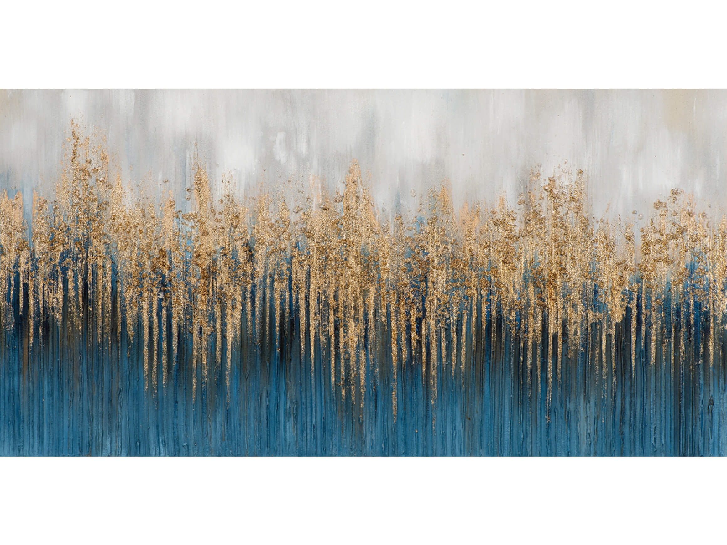 Bild Abstrakt mit Blau und Gold image LAND