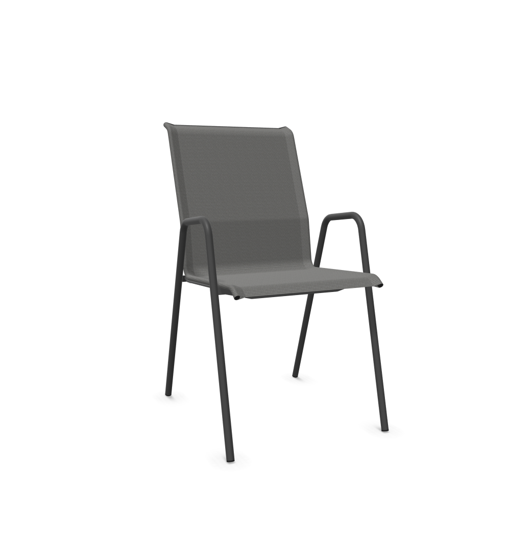 Textil-Sessel Locarno von Schaffner / Farbe: Grau / Grösse: 53 x 65 cm