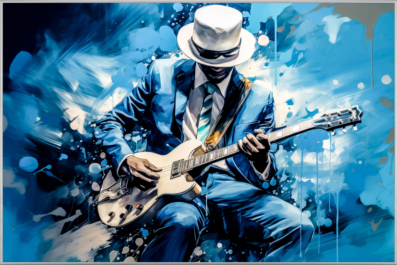Bild mit Rahmen-Blue Music-image LAND