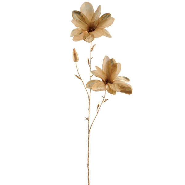 Kunstblumen Magnolie, Gold Gasper