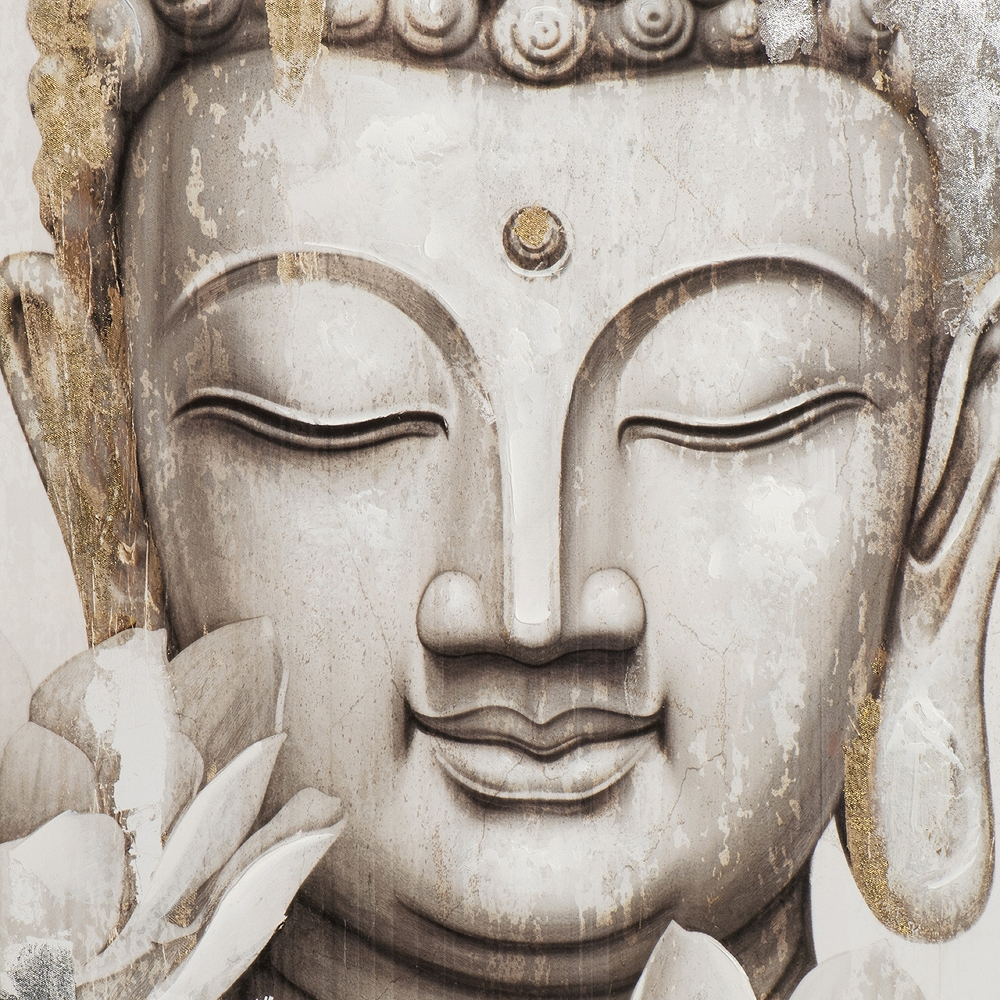 Bild Light Buddha image LAND / Grösse: 120 x 80 cm