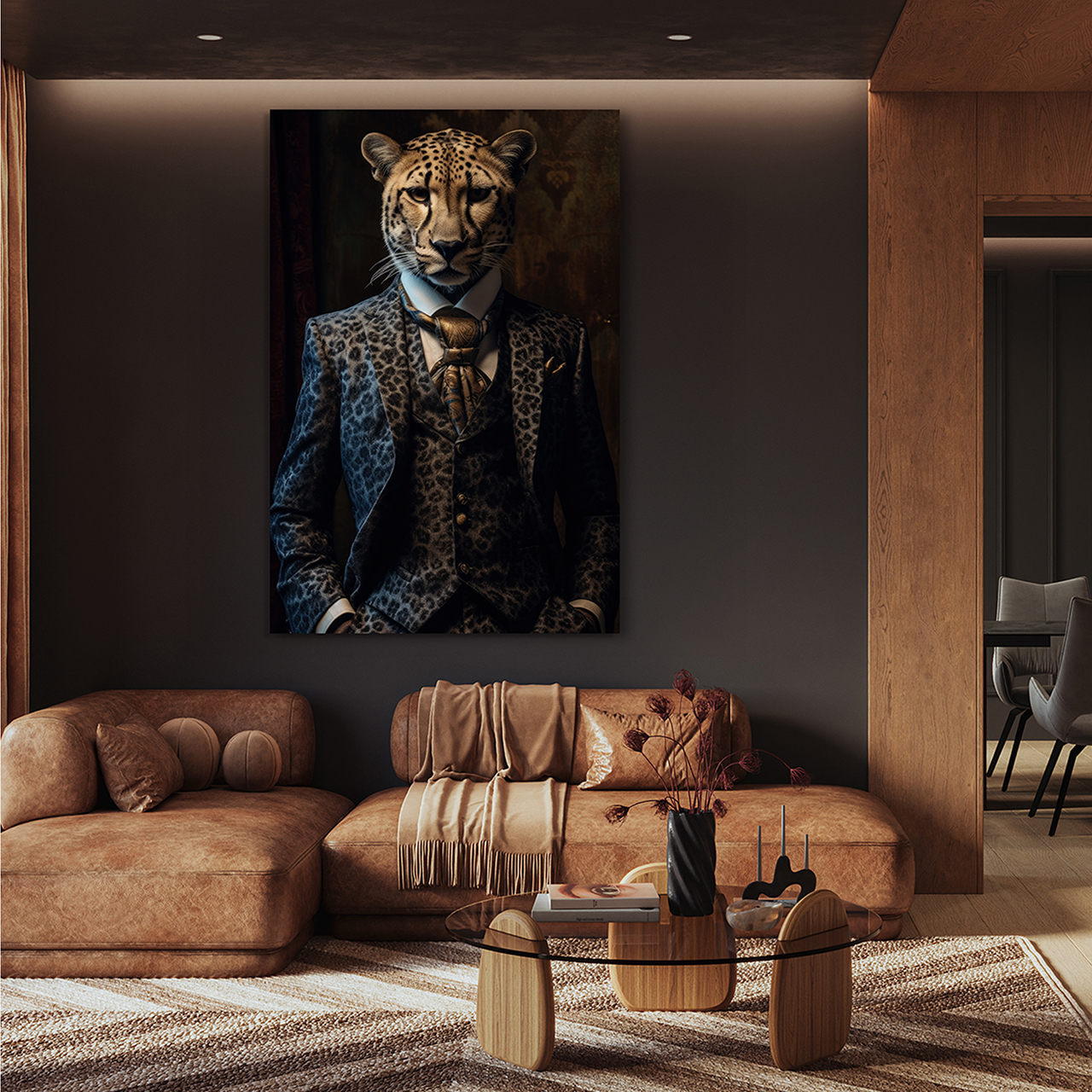Canvas-Stylish Cheetah-image LAND