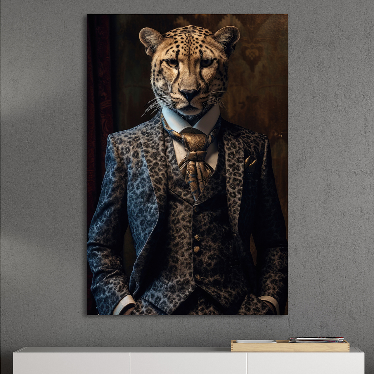 Canvas-Stylish Cheetah-image LAND