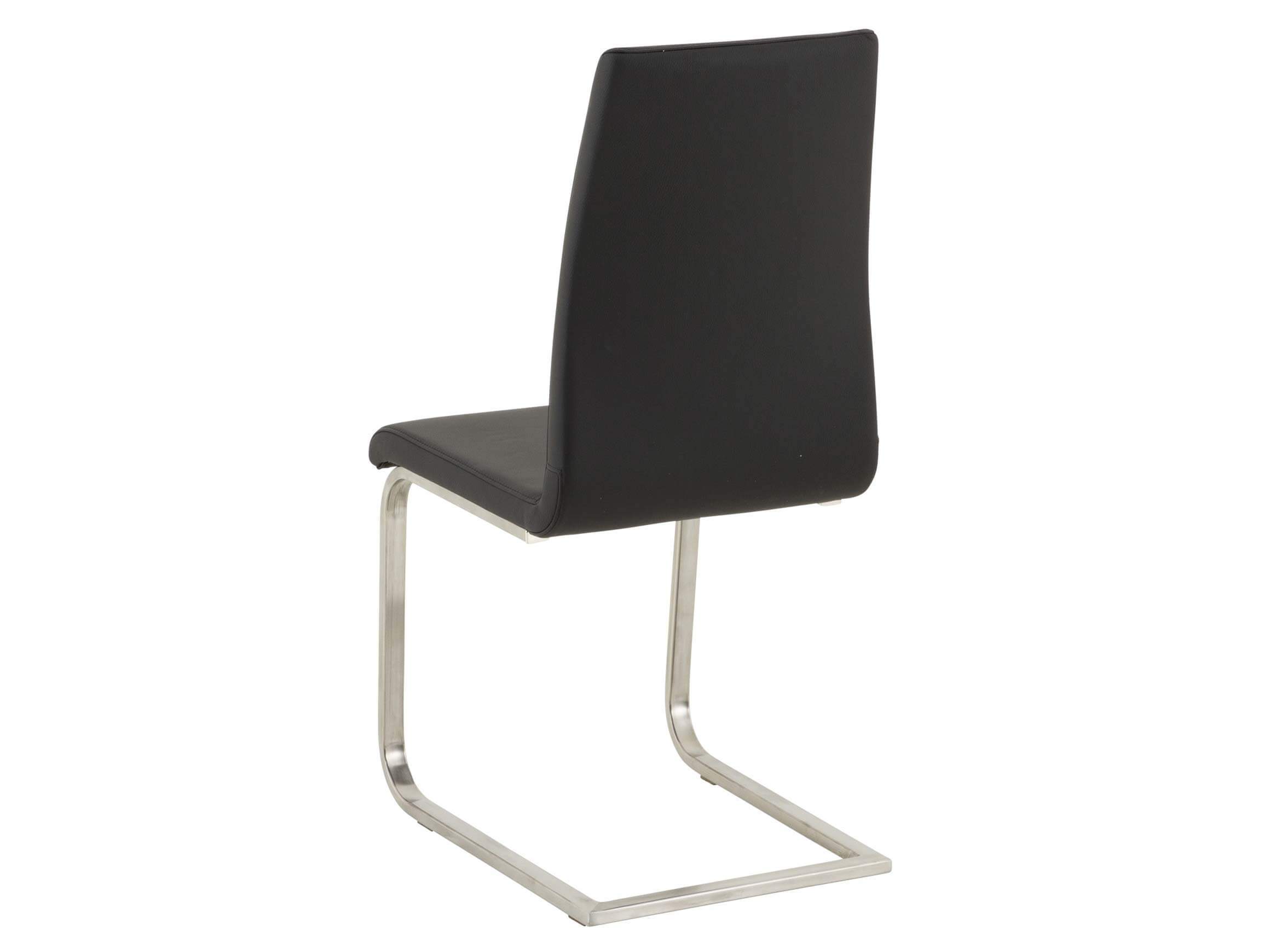 Stuhl Alida Schwarz, Dickleder Premium Nero,