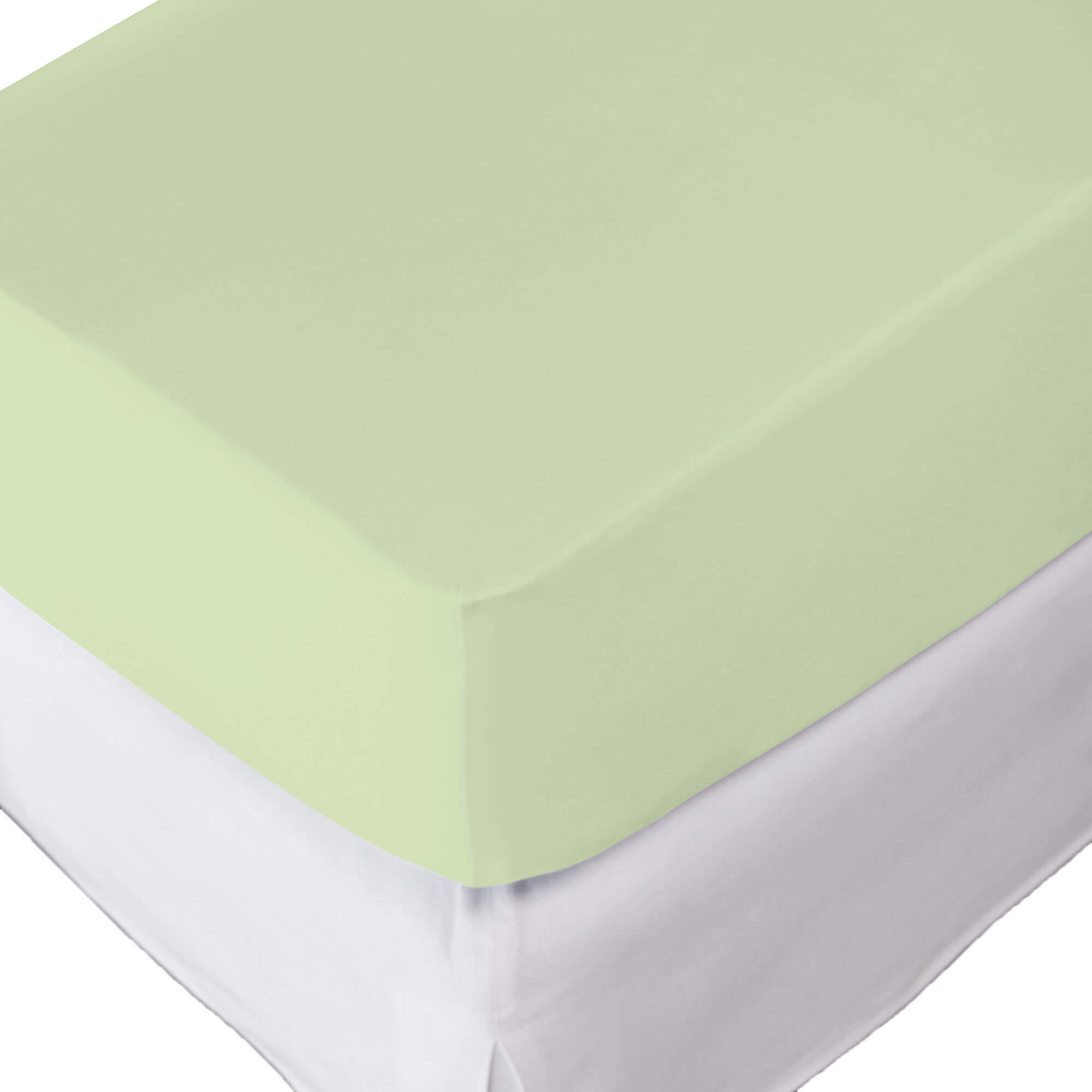Drap-housse Jersey Menthe, 200x90 Cm, Hauteur : 12 cm