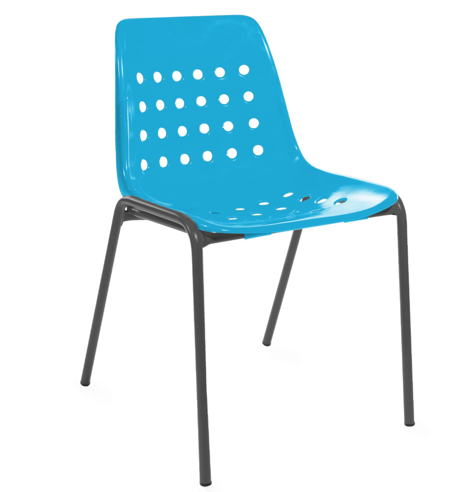 Schalen-Stuhl Bermuda von Schaffner / Farbe: Türkis / Grösse: 49 x 52 cm