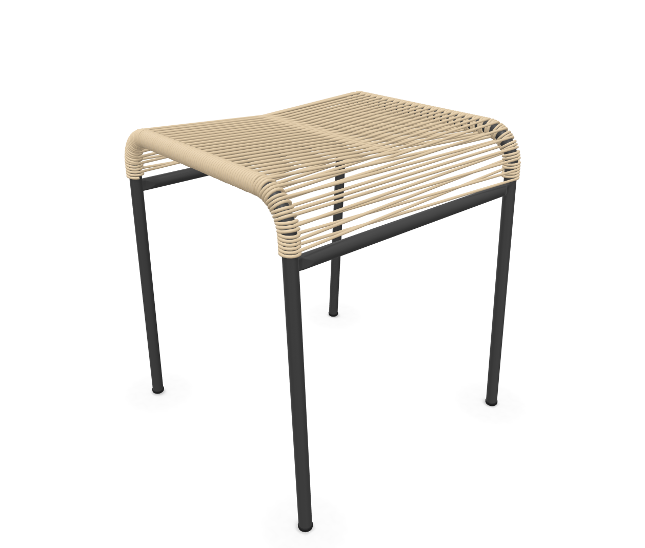 Schaffner Spaghetti-1er-Hocker Säntis Hoch Braun | Schubiger Möbel