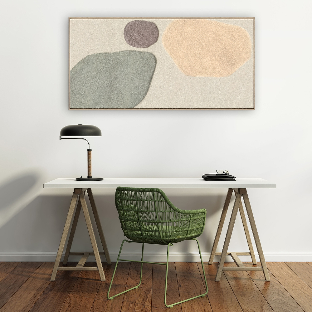 Bild mit Rahmen Fluffy Moon Fields Jade 2 image LAND