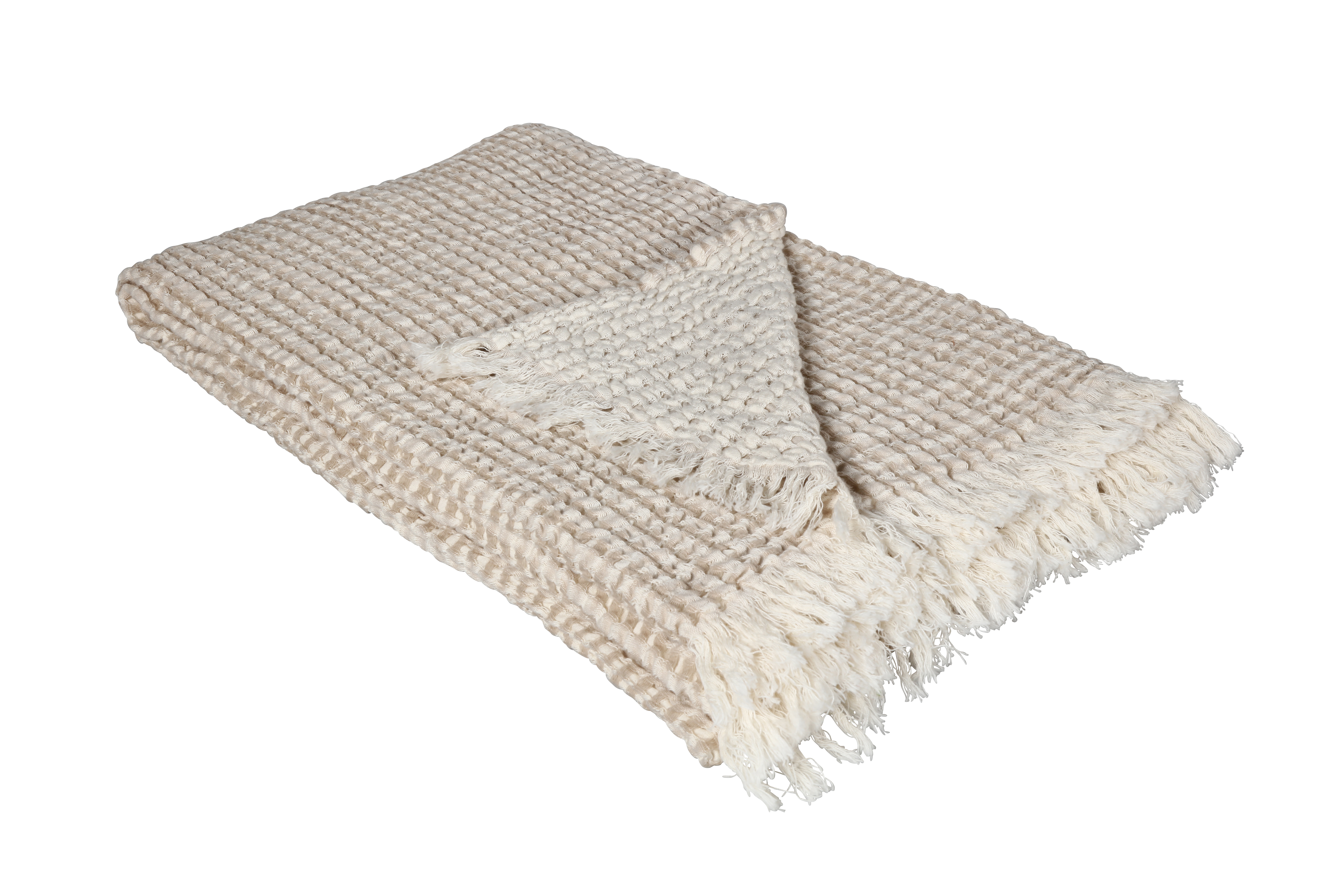 Plaid Antigua 130x200 cm Eskitex AG / Farbe: Beige