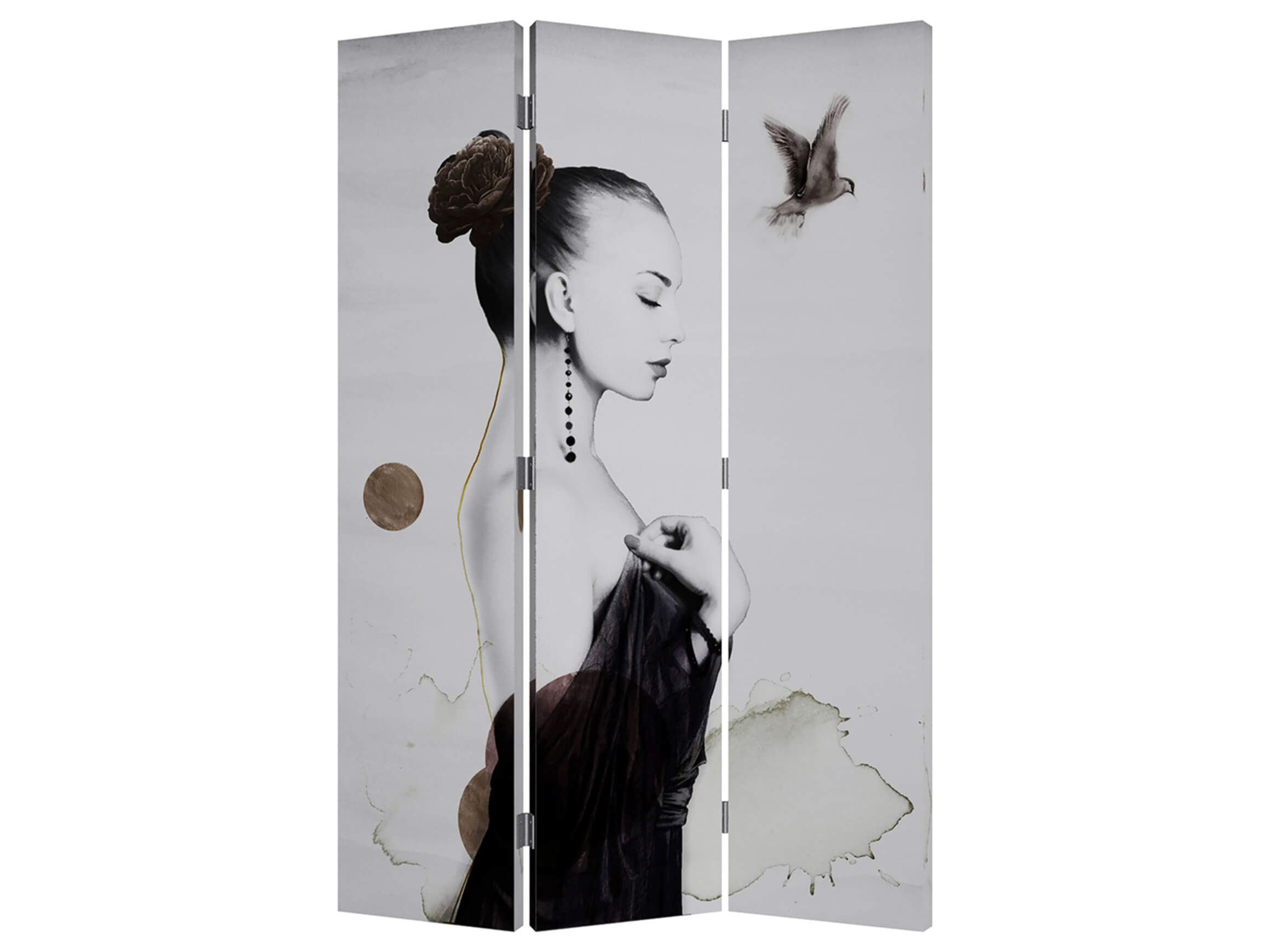 Paravent Beautés de rêve motif réversible image LAND / Dimensions : 180 x 120 cm