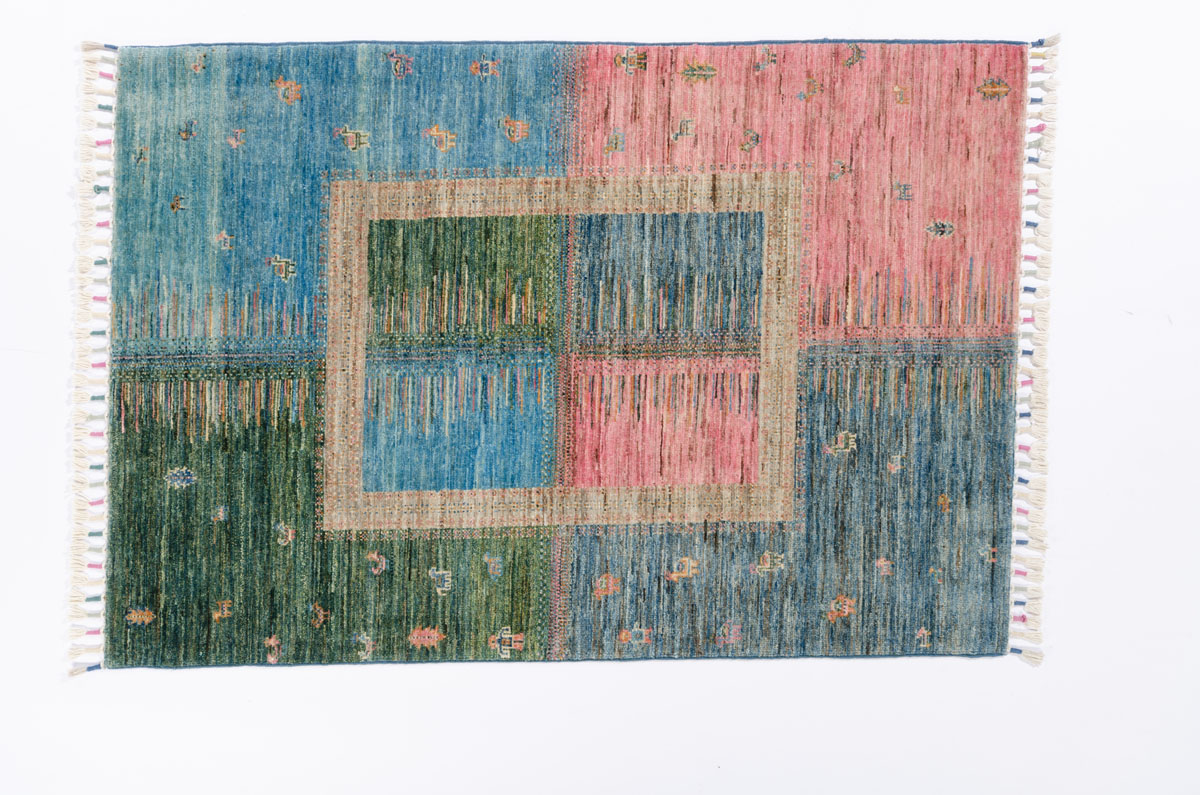 Nomadenteppich Khorjeen Negra/ Farbe: Beige / Masse (BxT) :99x145 cm