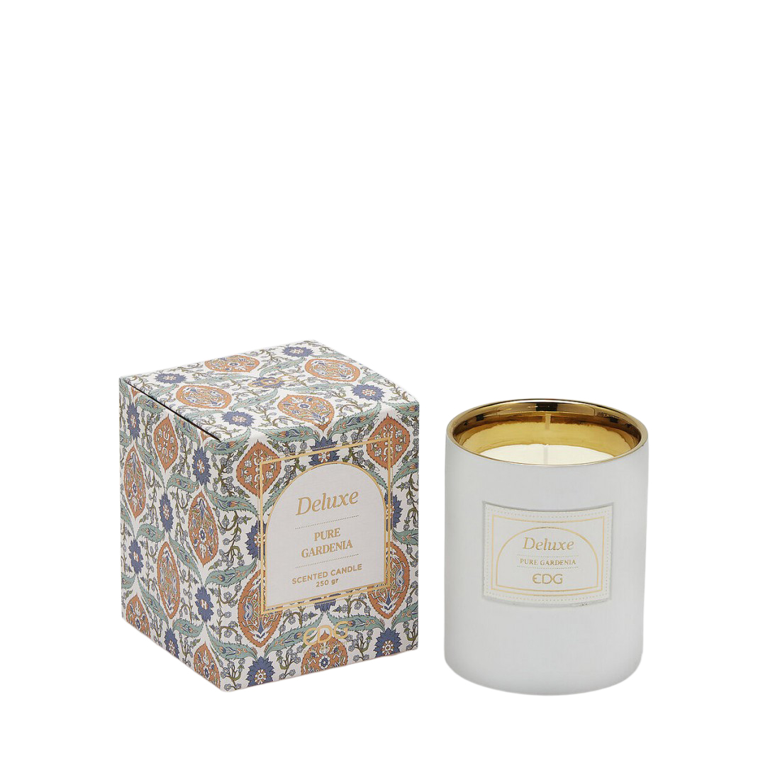 Edg Duftkerze Deluxe Pure Gardenia H: 10 cm  | Schubiger Möbel