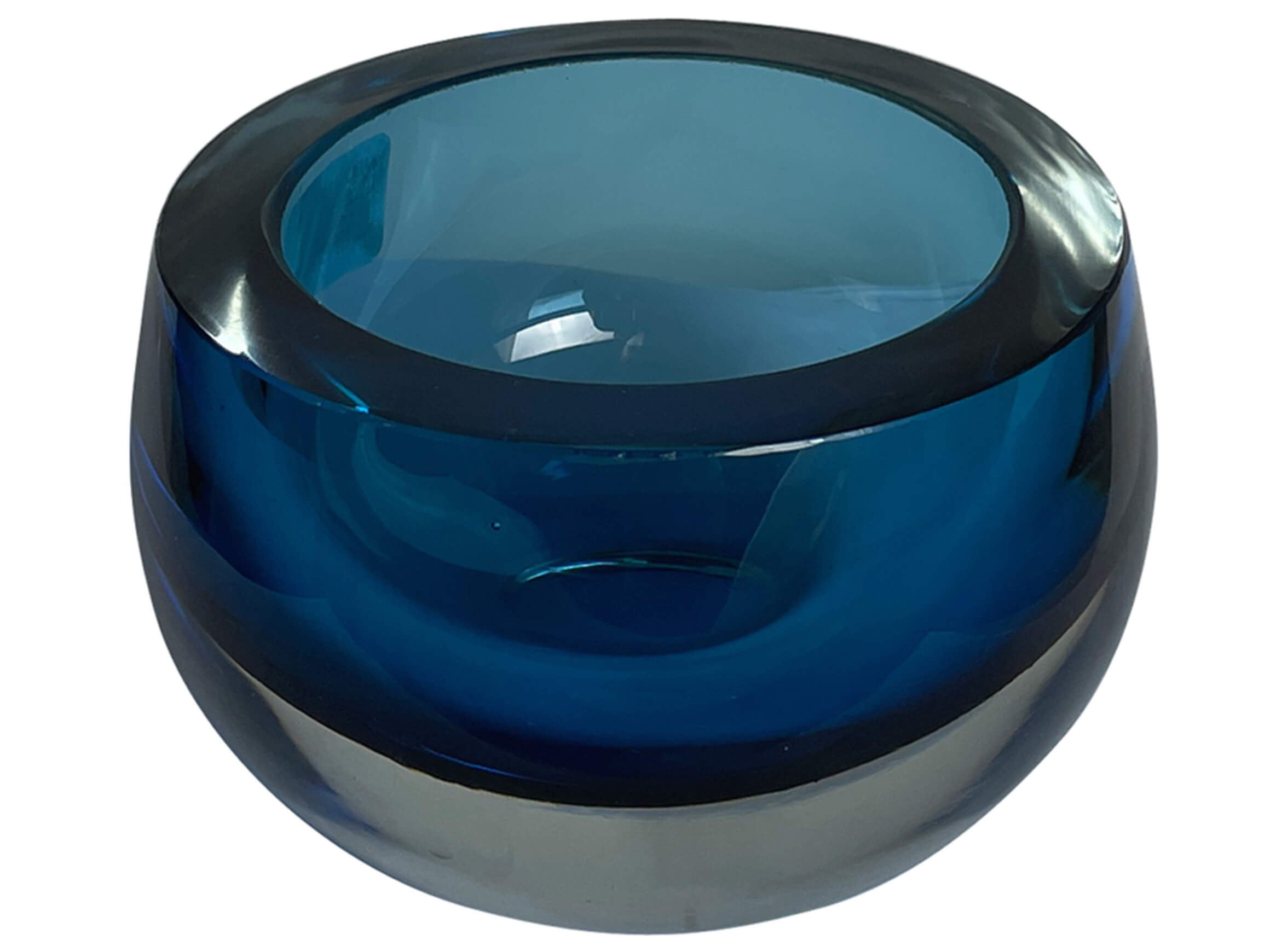 Windlicht Olson Blau H: 6 cm Kaheku