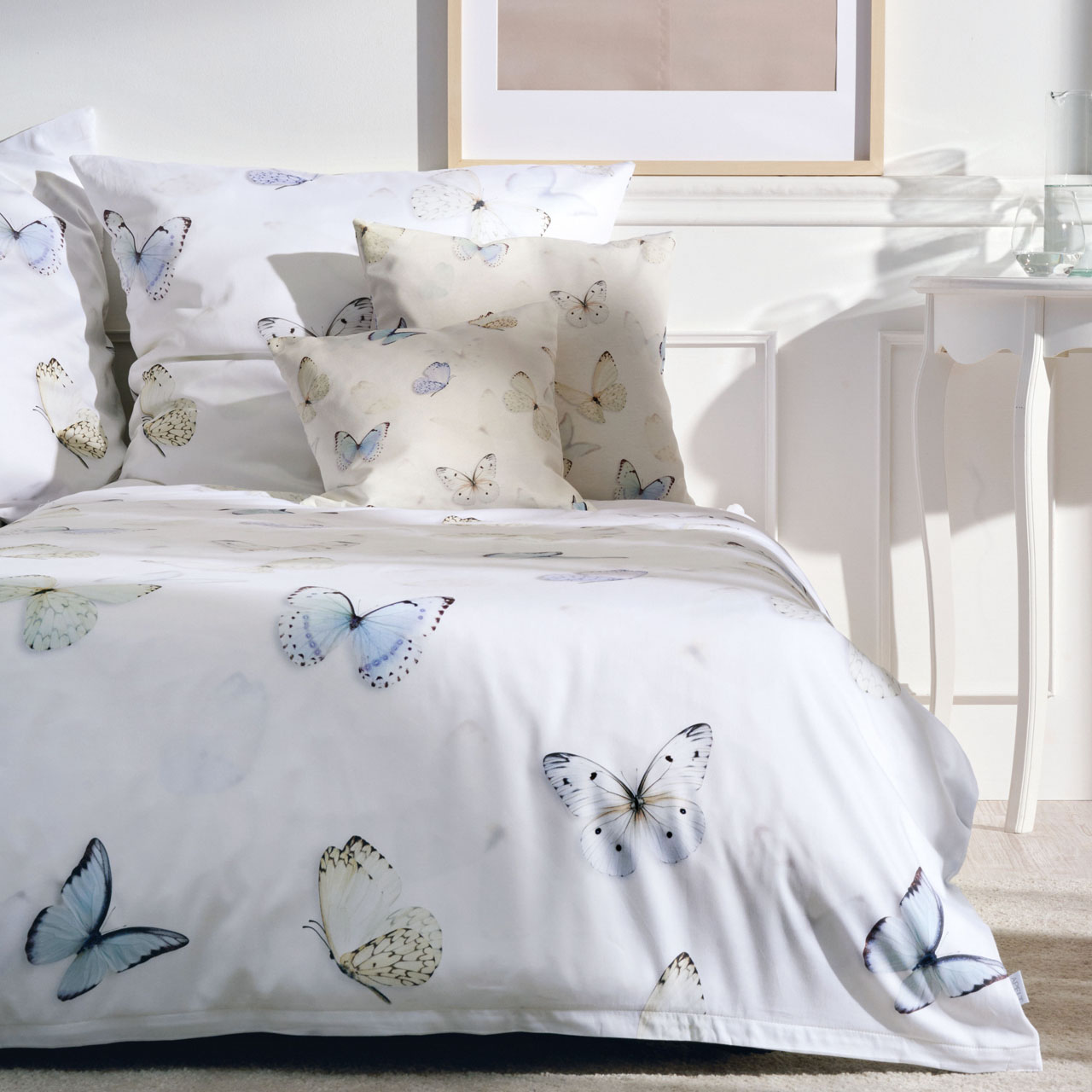 Parure de lit Papillon bleu clair Apelt