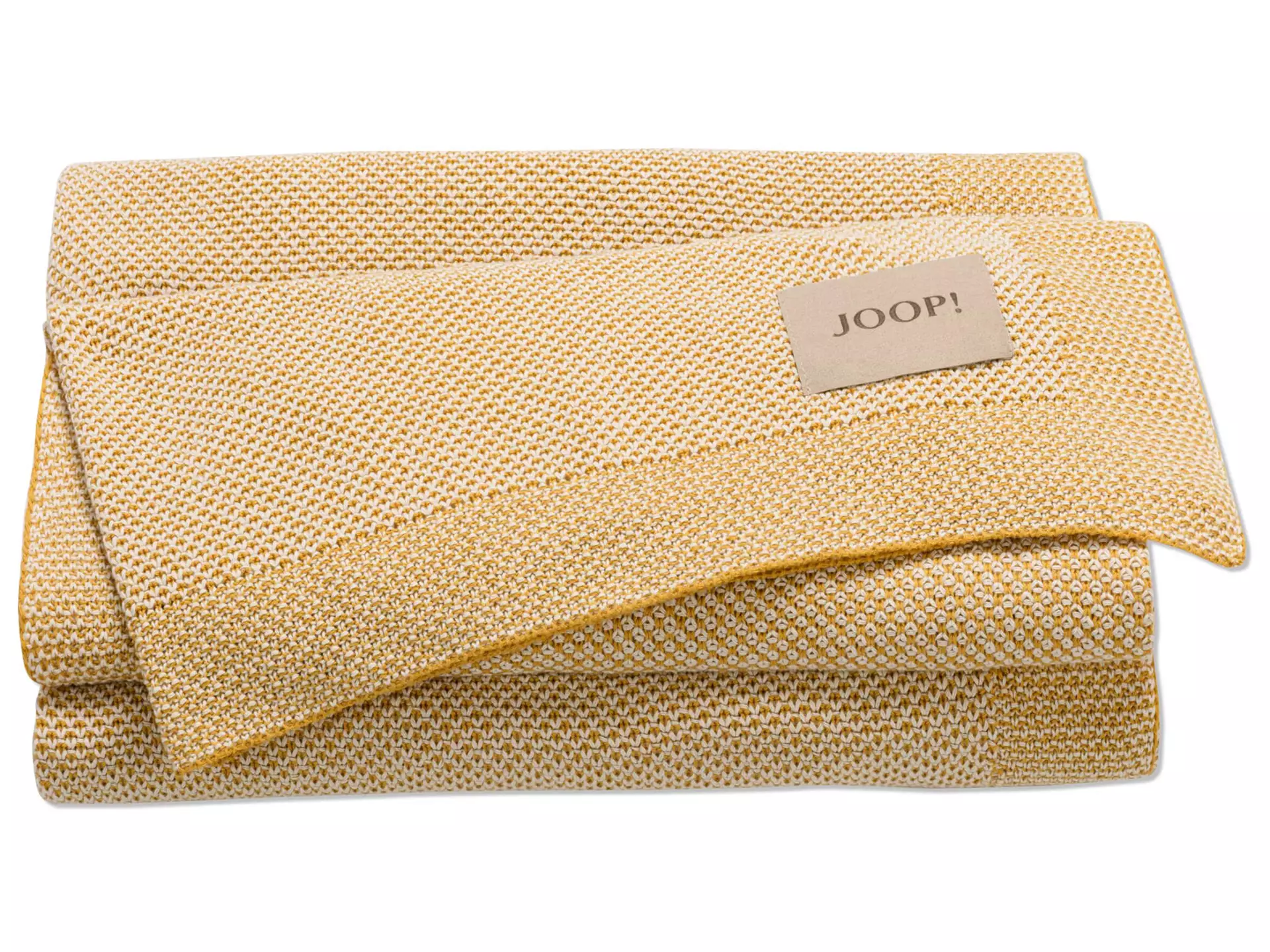 Plaid Light Knit Gold-Ecru 130x170 cm Biederlack