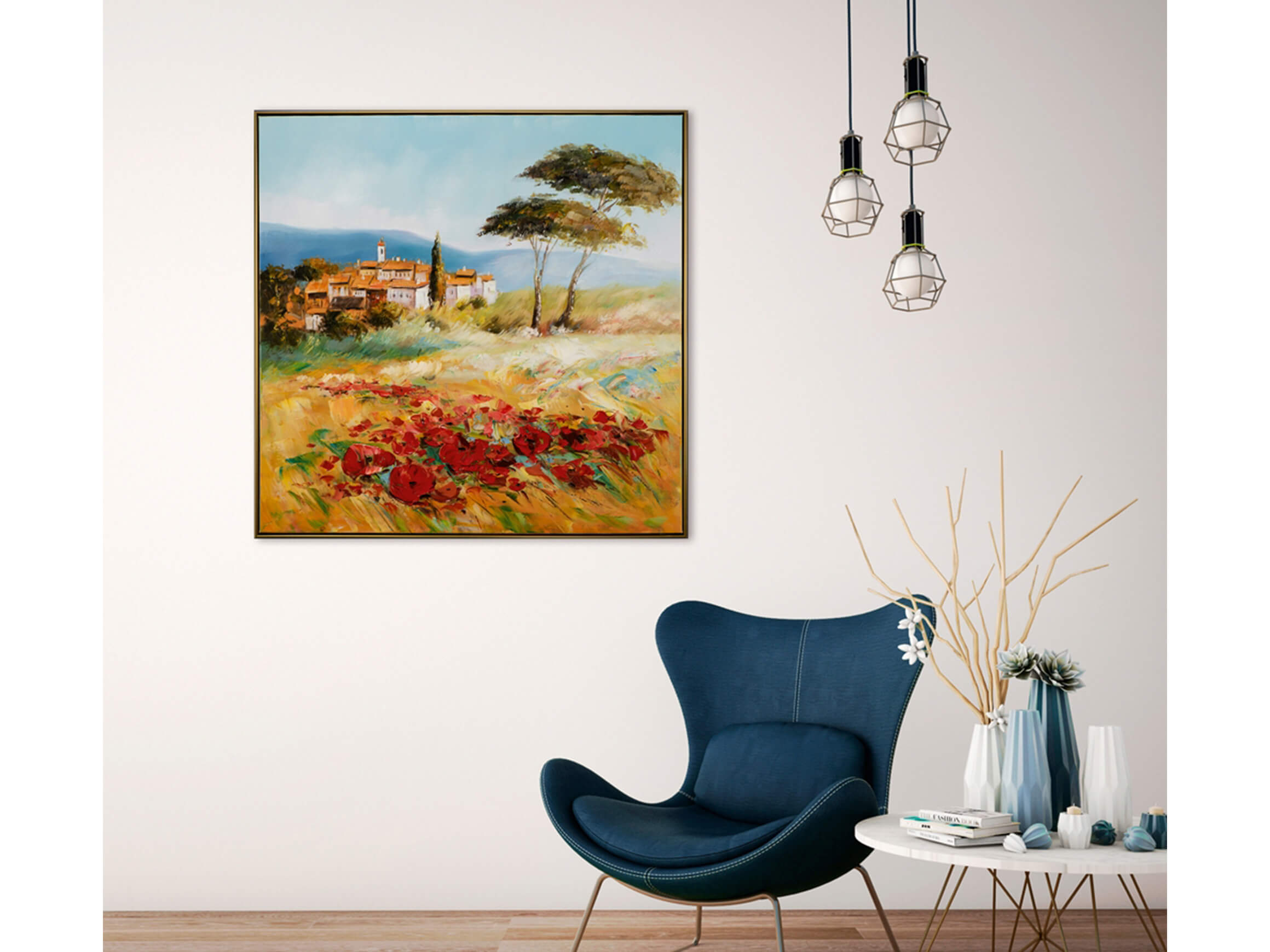 Bild Sommerliche Toscana image LAND / Grösse: 103 x 103 cm