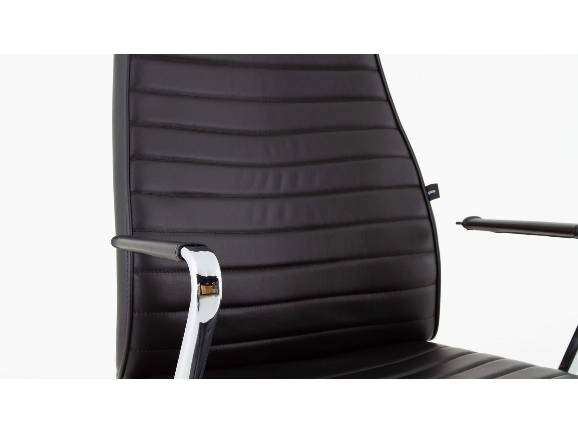 Chefsessel Casablanca, Leder Schwarz, BxTxH 57 x 66x 118-128 cm