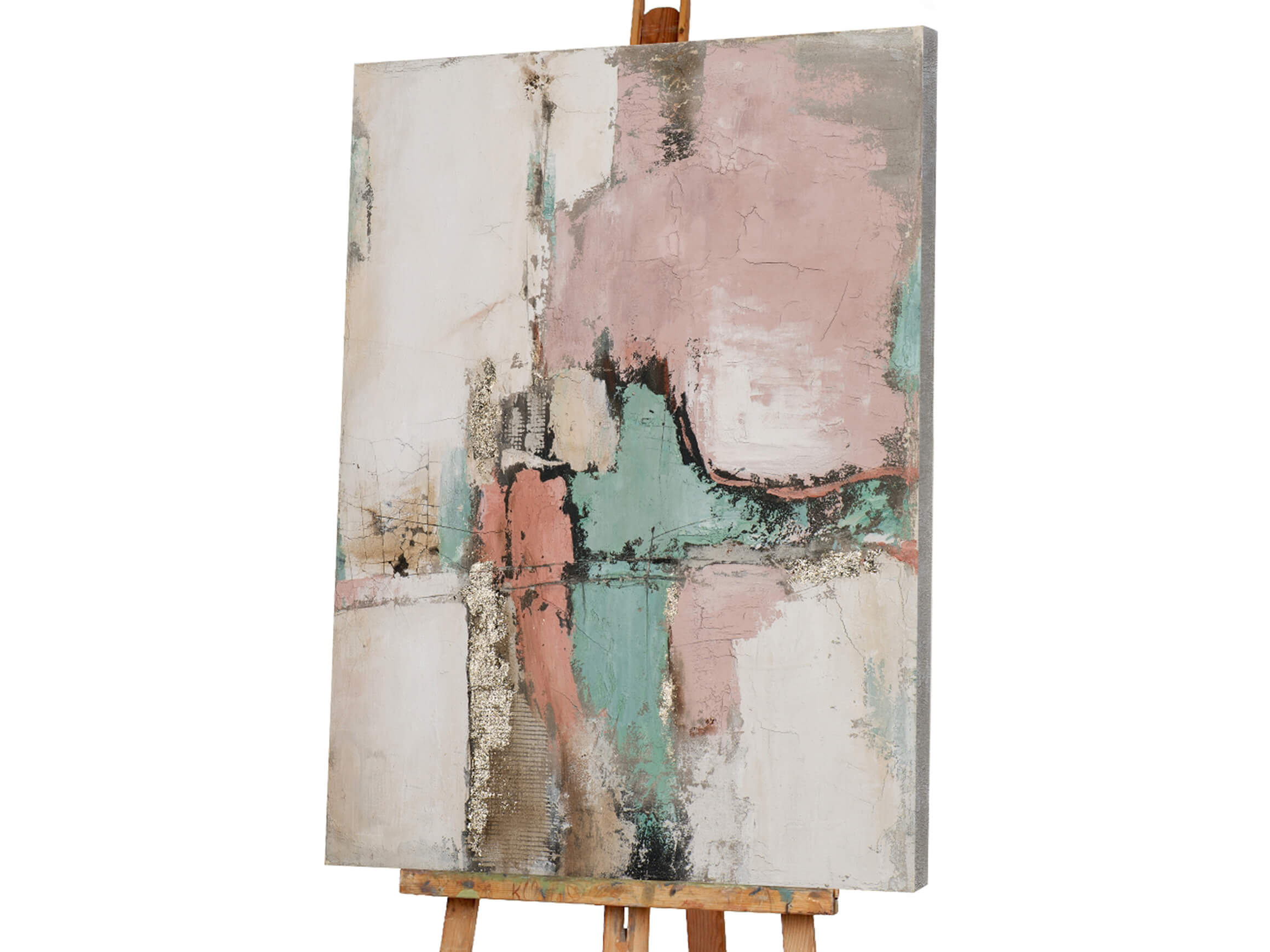 Bild Abstrakte Komposition in Beige und Grün image LAND