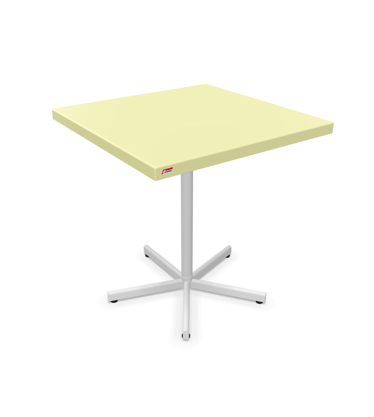 Schaffner Tisch Bodensee Quadratisch Gelb | Schubiger Möbel