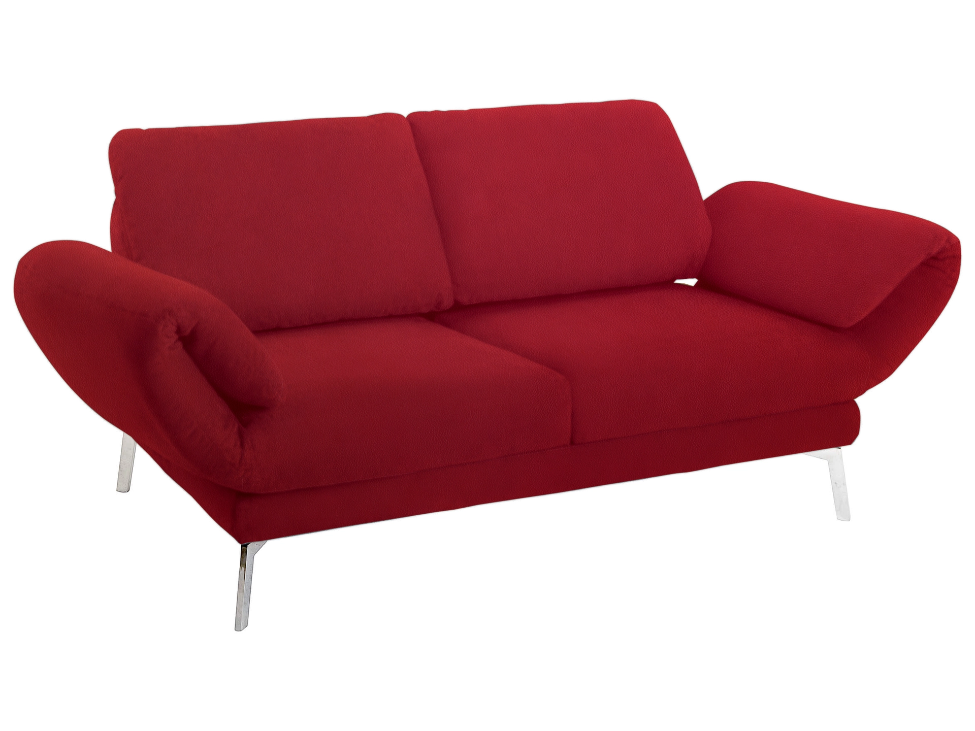 Sofa Medusa Basic Candy / Farbe: Cherry / Bezugsmaterial: Leder Basic