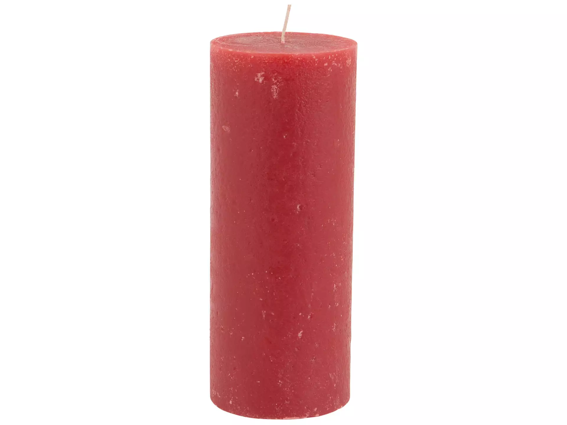 Kerze, Wachs, Rot, Durchmesser 10 cm h 25 cm