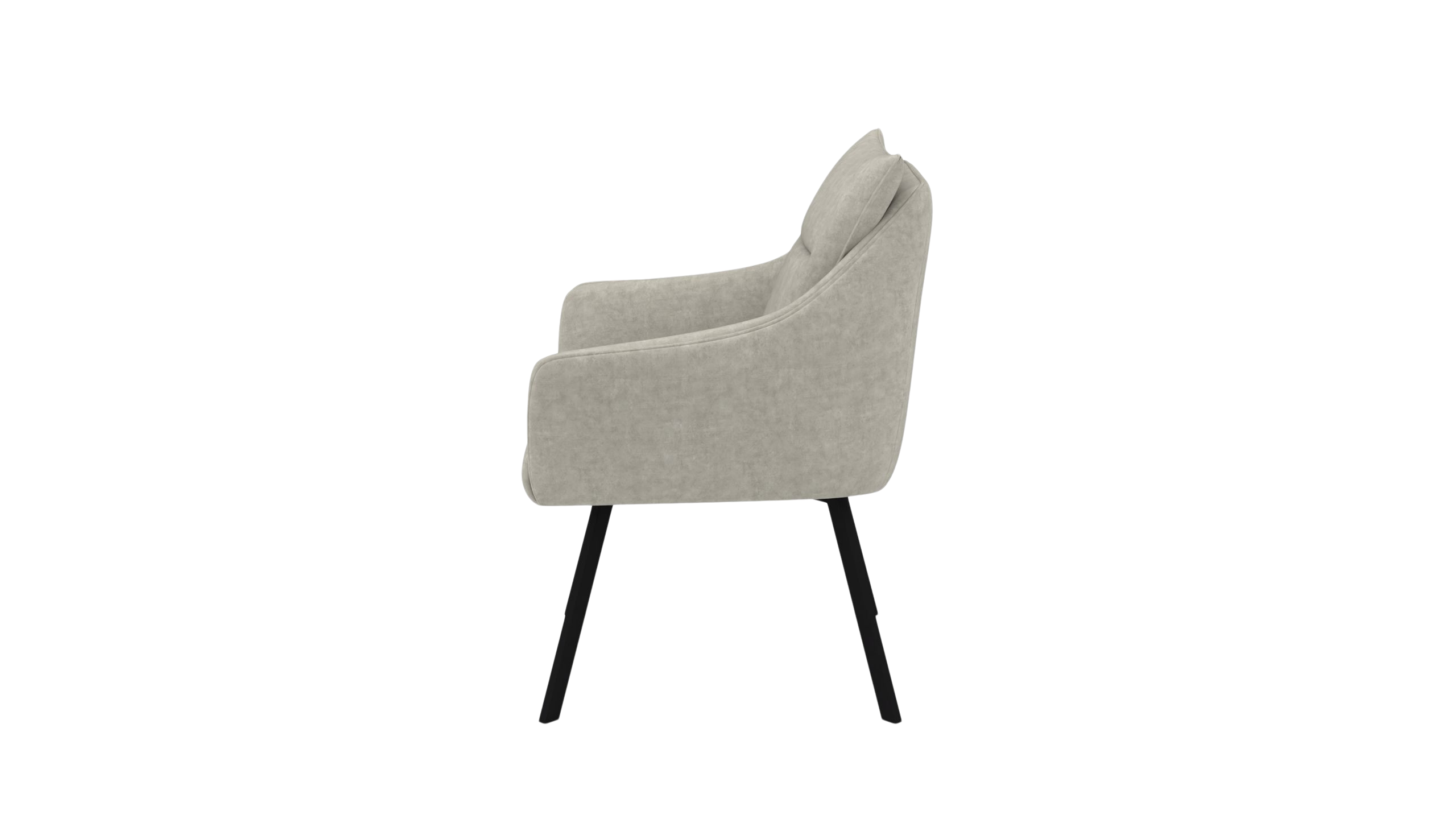 Stuhl Pegasus b - UrbanDesign / Farbe: Austernpilz / Bezugsmaterial: Stoff
