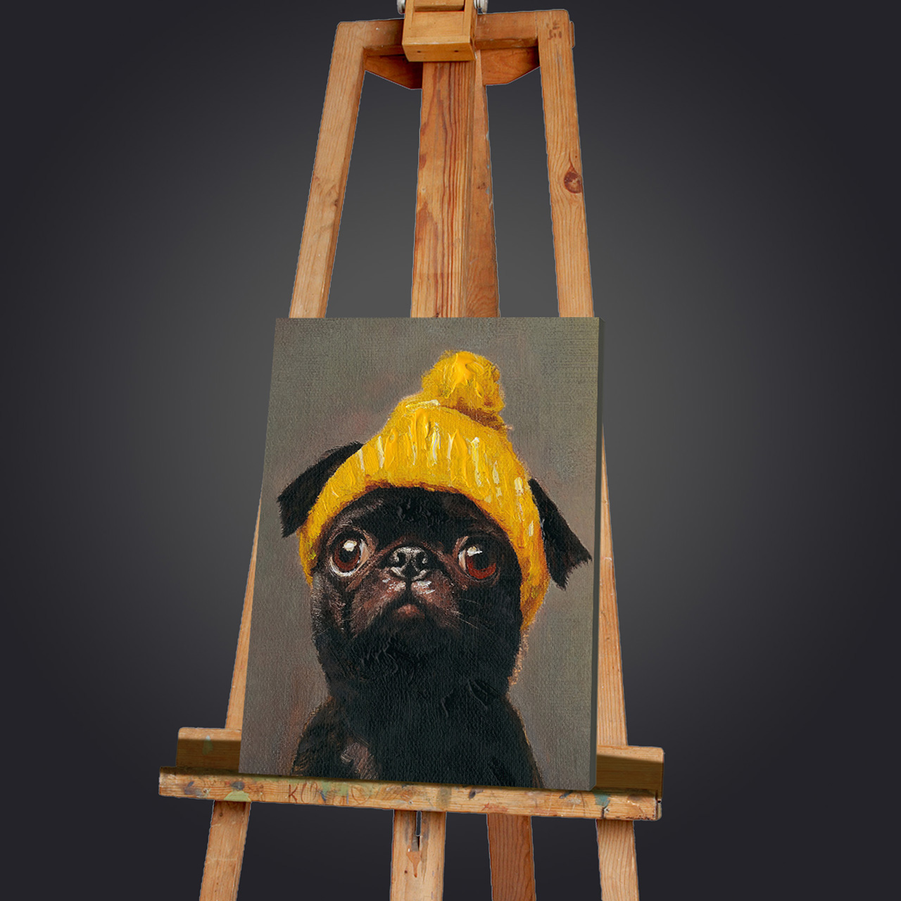 'Yellow Cap' painting image LAND