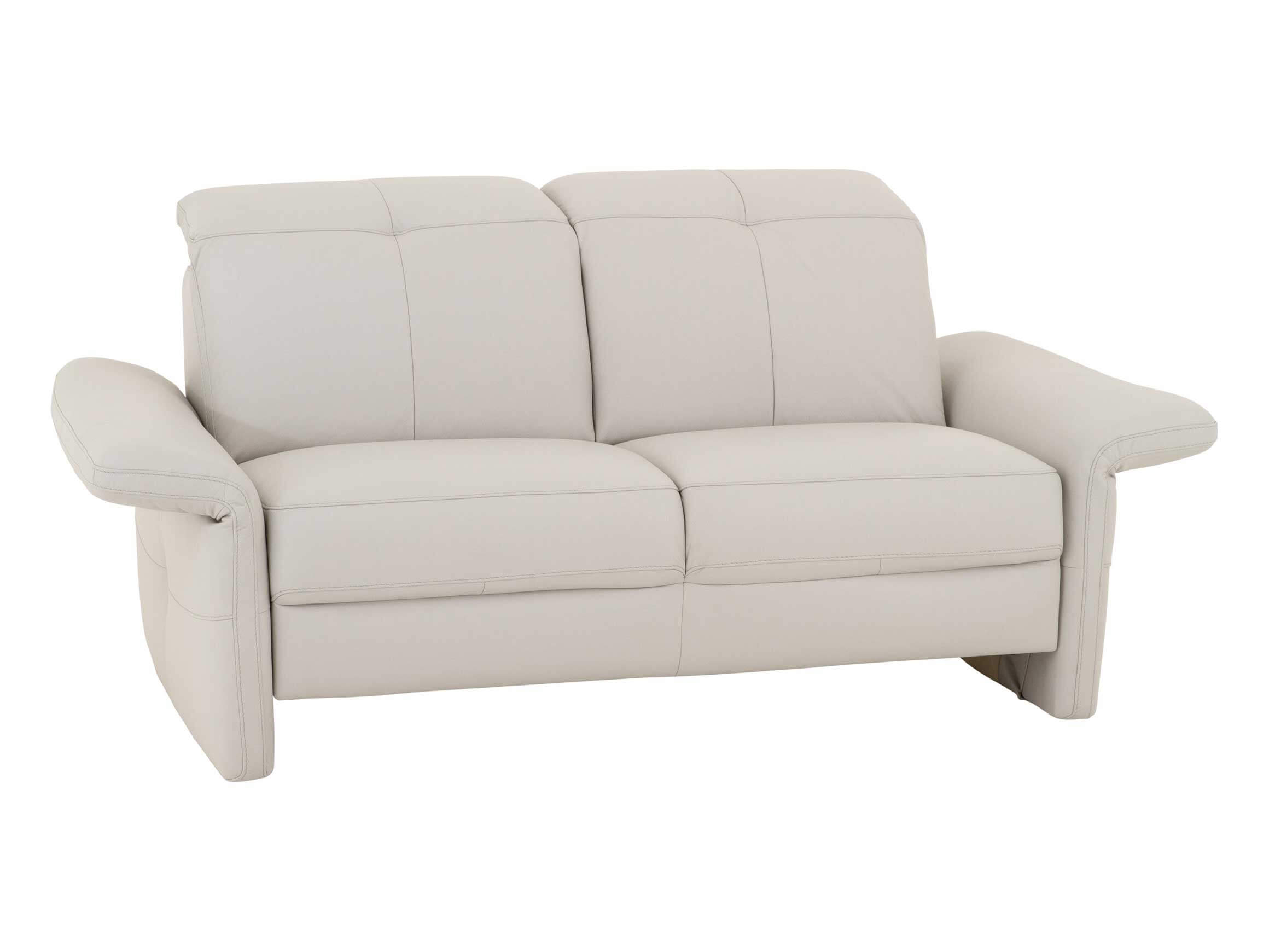 Sofa Baranya, 2-Sitzer Leder Perle, BxTxH 190x93x82 cm