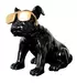 Skulptur Bulldogge mit Goldener Sonnenbrille image LAND