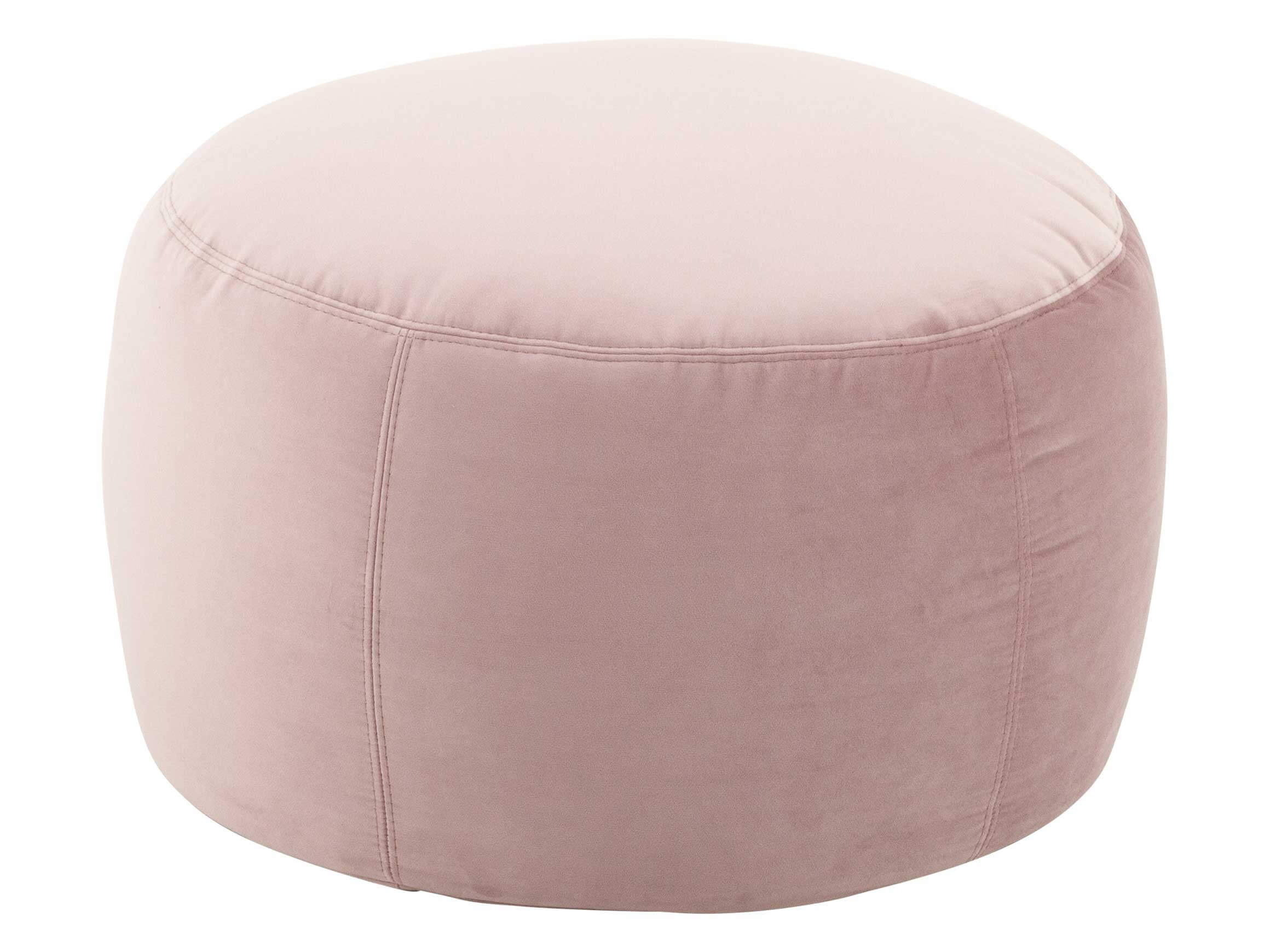 Annabelle Velvet stool D: 60 cm Candy / Colour: Pink / Material: Fabric