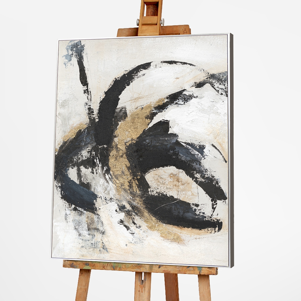 Bild Black & Gold Expression image LAND / Grösse: 120 x 90 cm