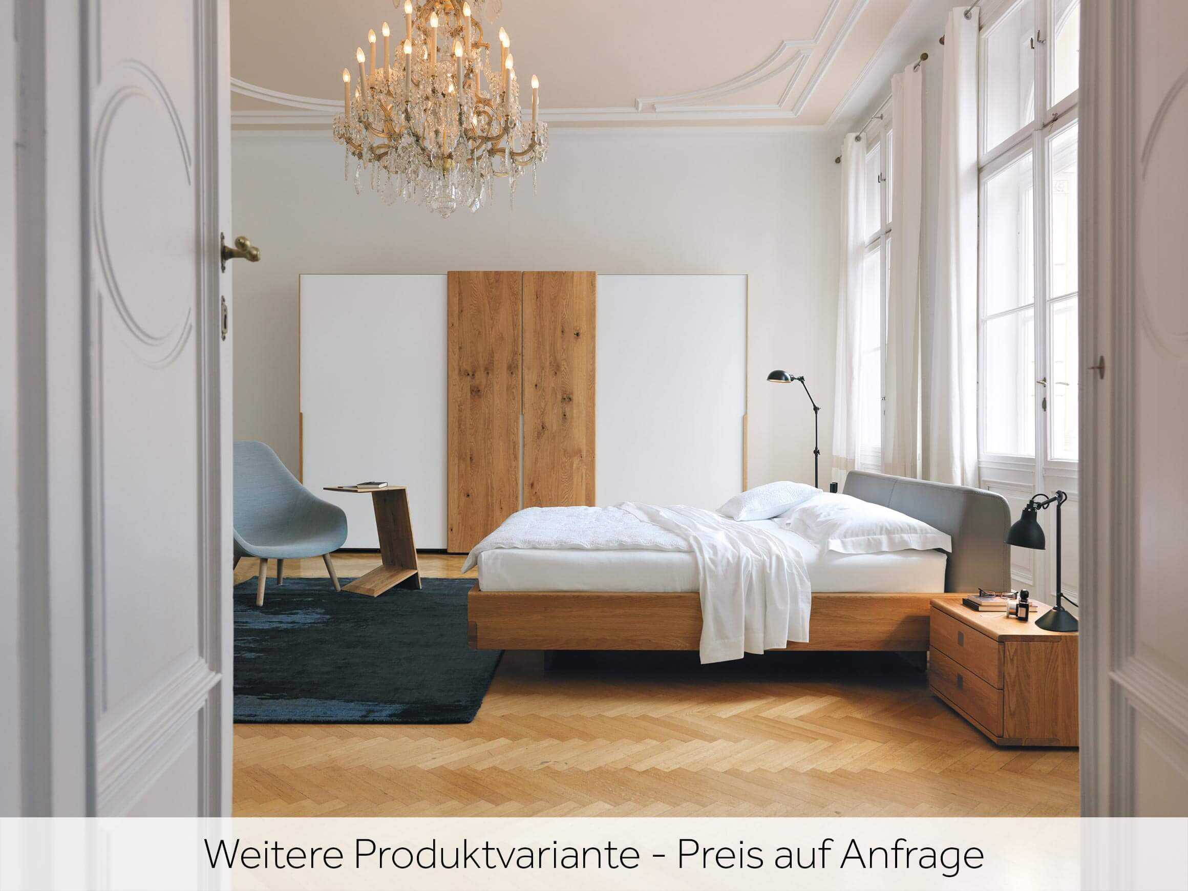 Bett Nox Team 7 / Farbe: Holzfarbig, Dunkelbraun / Material: