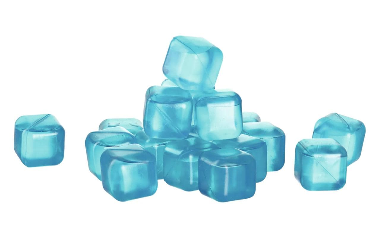 Glaçons-Fresco, 18 pièces, bleu-