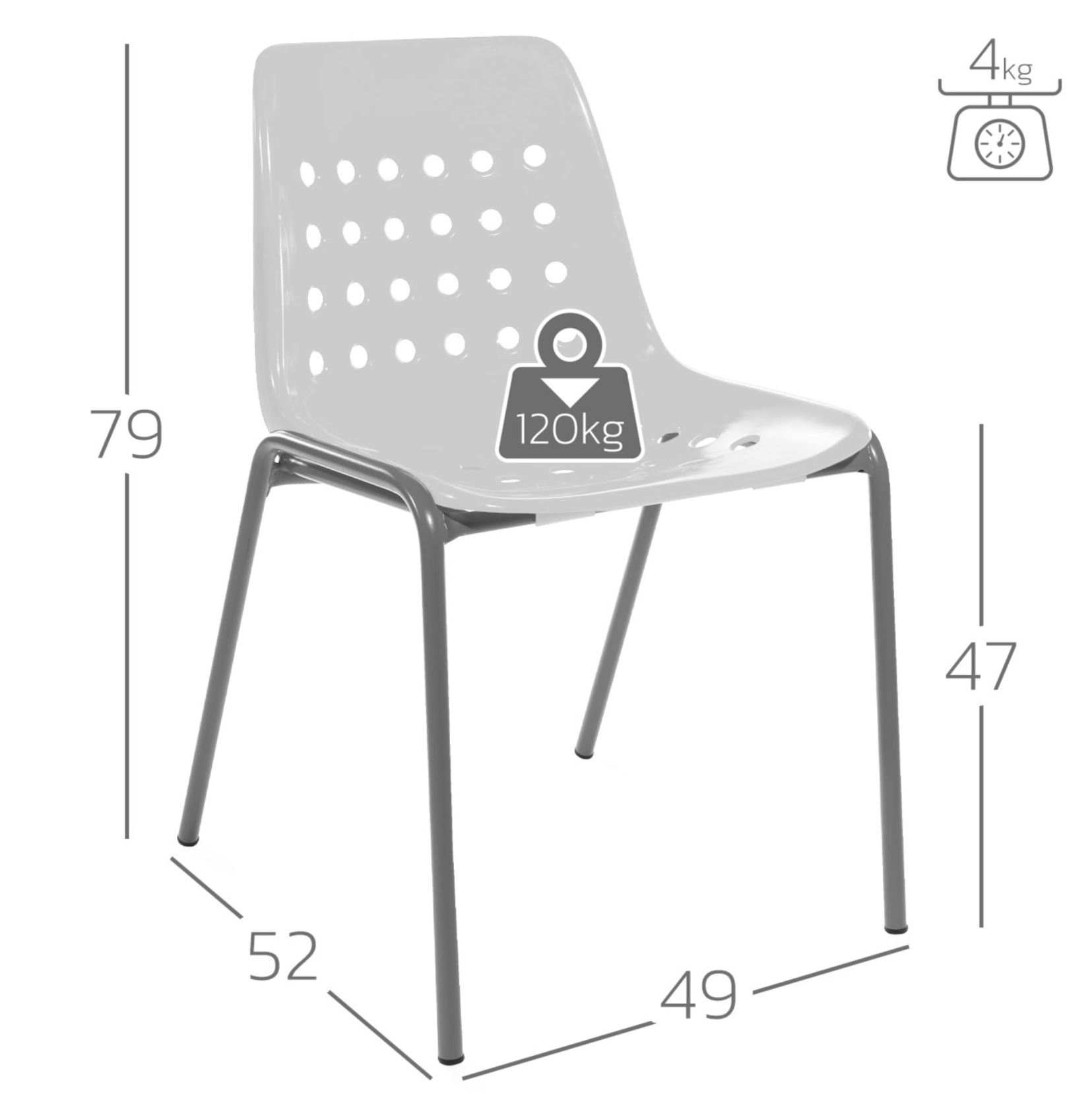 Gartenstuhl Bermuda Schaffner / Farbe: Alu