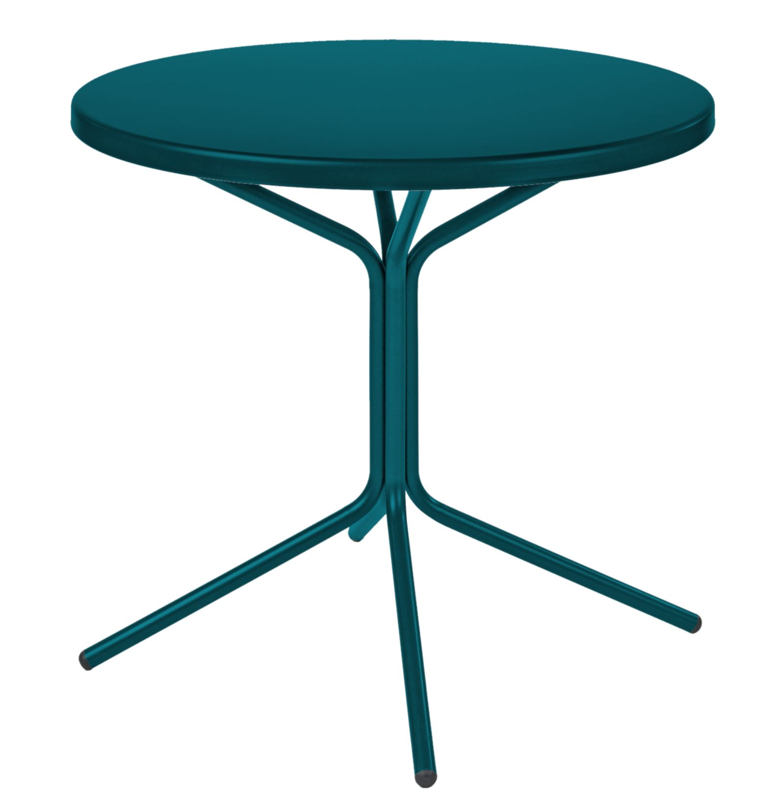 Metall-Bistrotisch Pix Rund von Schaffner / Farbe: Kaliblau / DxH: 60 x 72 cm