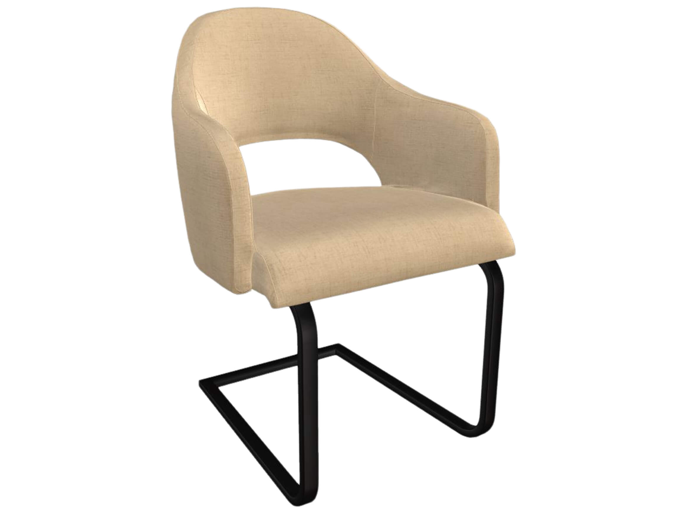 Freischwinger Salesa Trendstühle / Farbe: Sahara / Material: Stoff