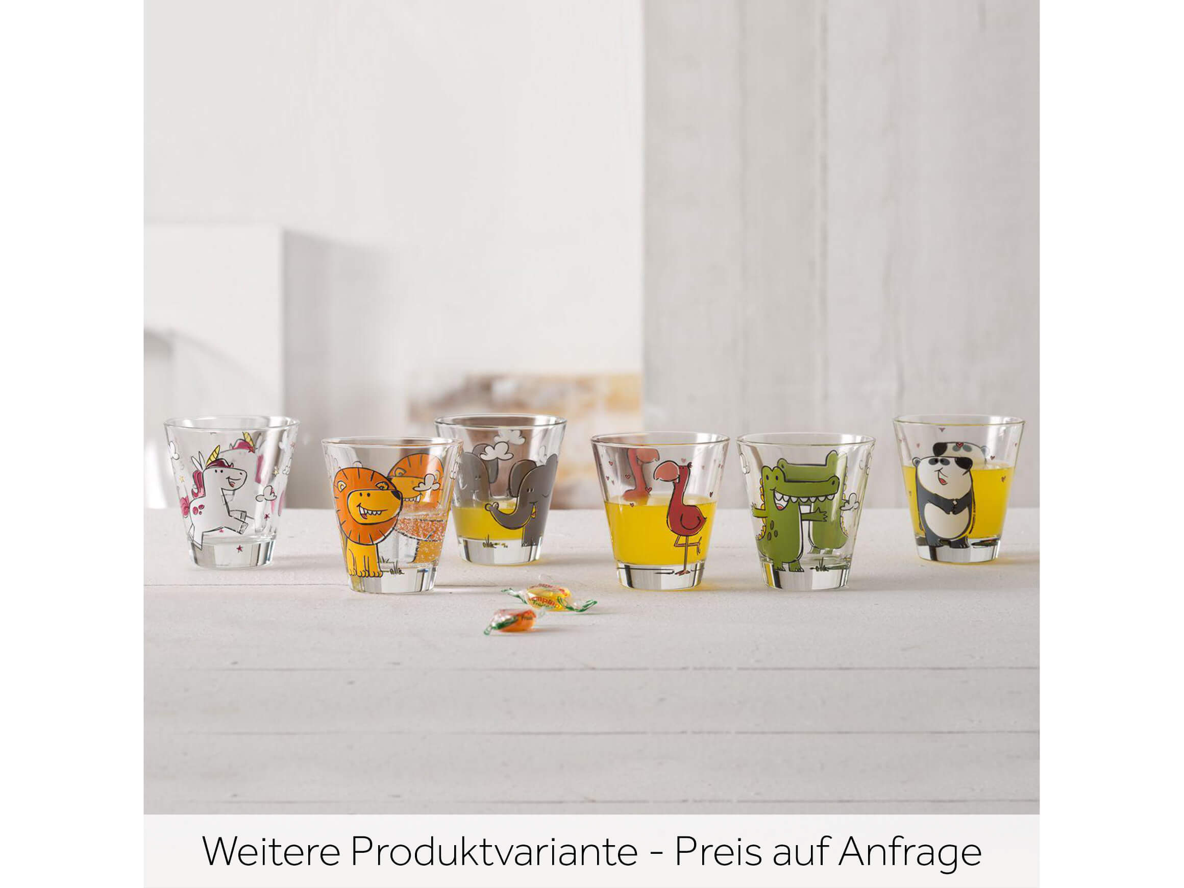 Leonardo Trinkglas Für Kinder Bambini Panda 215 Ml, 6 Stück