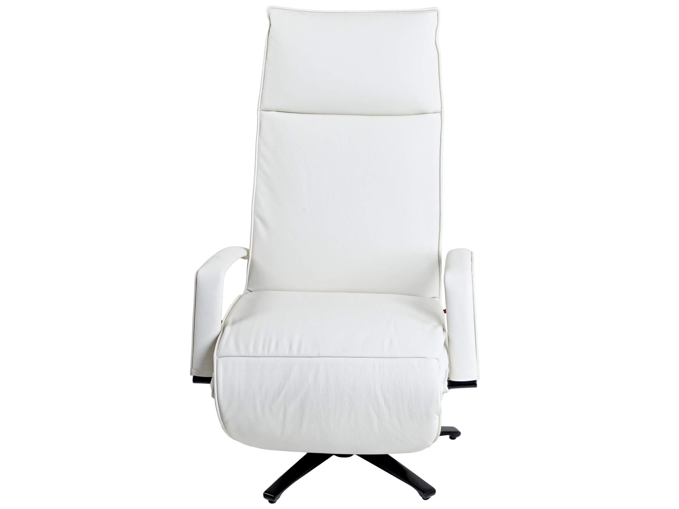 Relaxer Mirko Strässle / Colour: White / Cover material: Leather