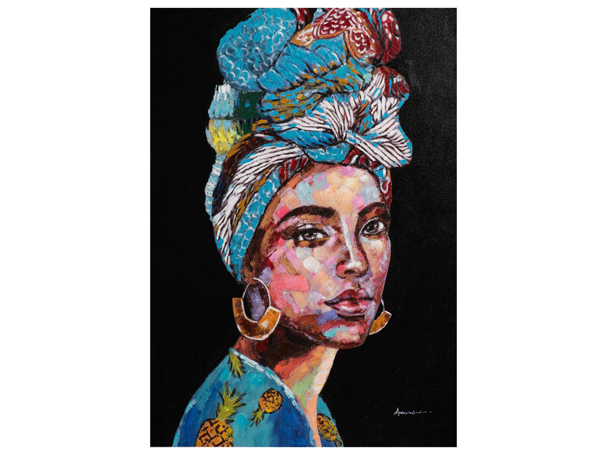 Bild Schönheit mit Blauem Turban 2 image LAND