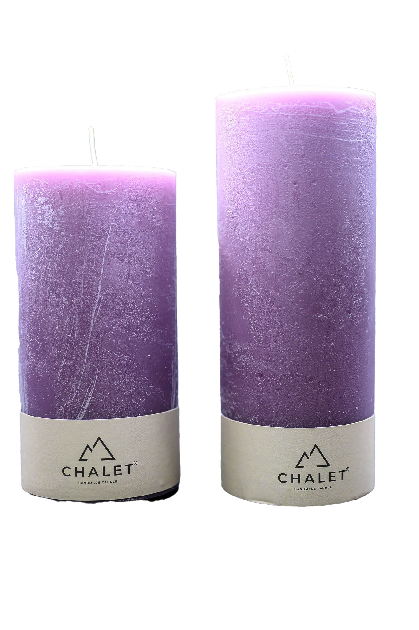 Stumpenkerze Malve 10x20cm Decofinder