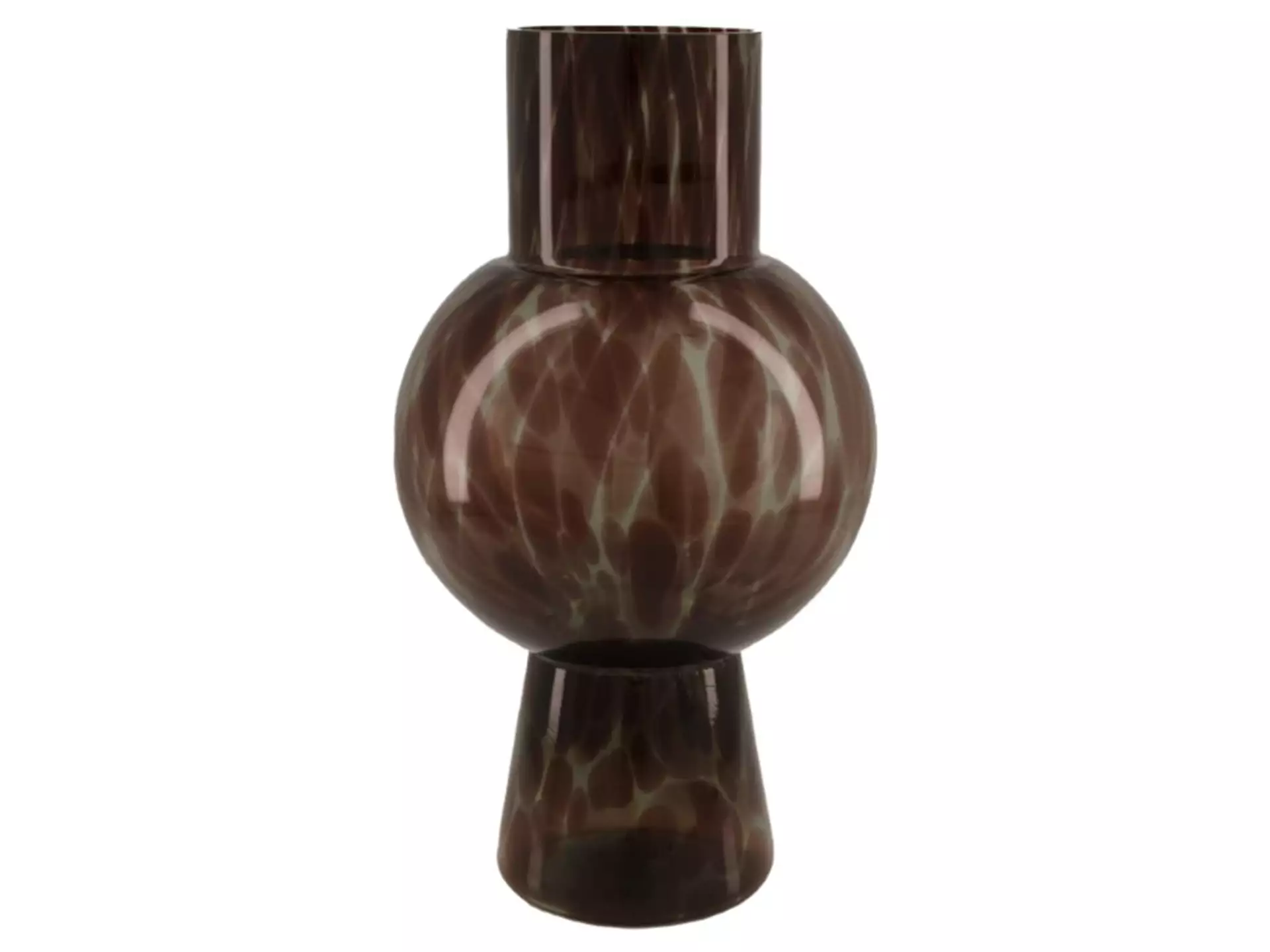 Vase Rauchglas, Leoprint H: 31 cm Dijk