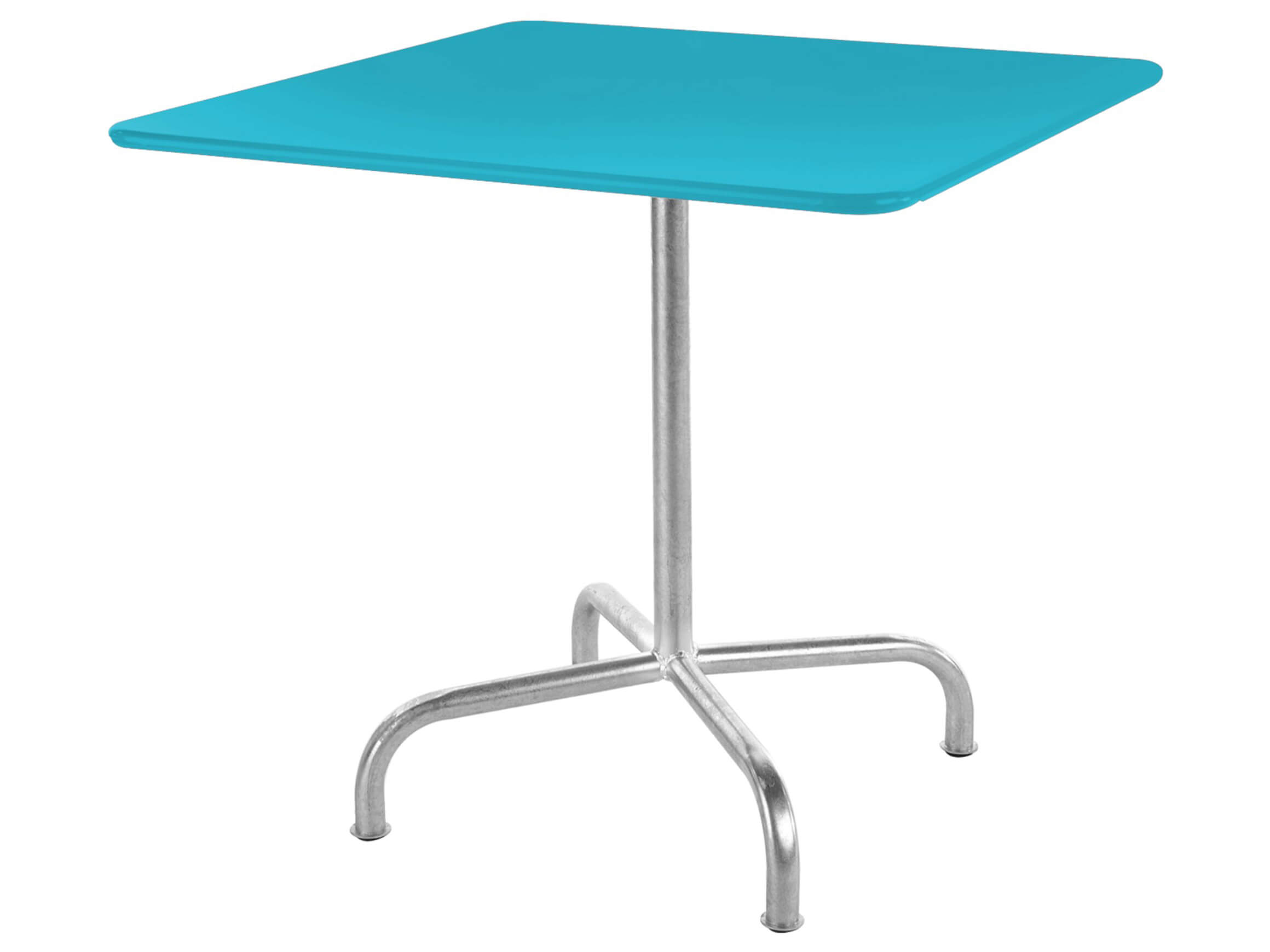 Metall-Tisch Rigi Quadratisch von Schaffner / Farbe: Graphit / Grösse: 90 x 90 cm