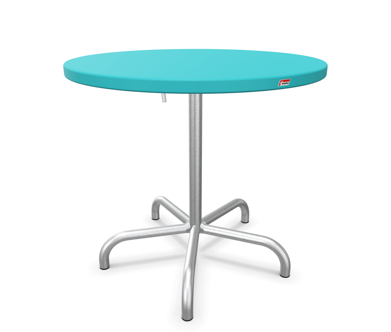 Metalltisch Säntis Rund Feuerverzinkt von Schaffner / Farbe: Türkis / Grösse: x cm