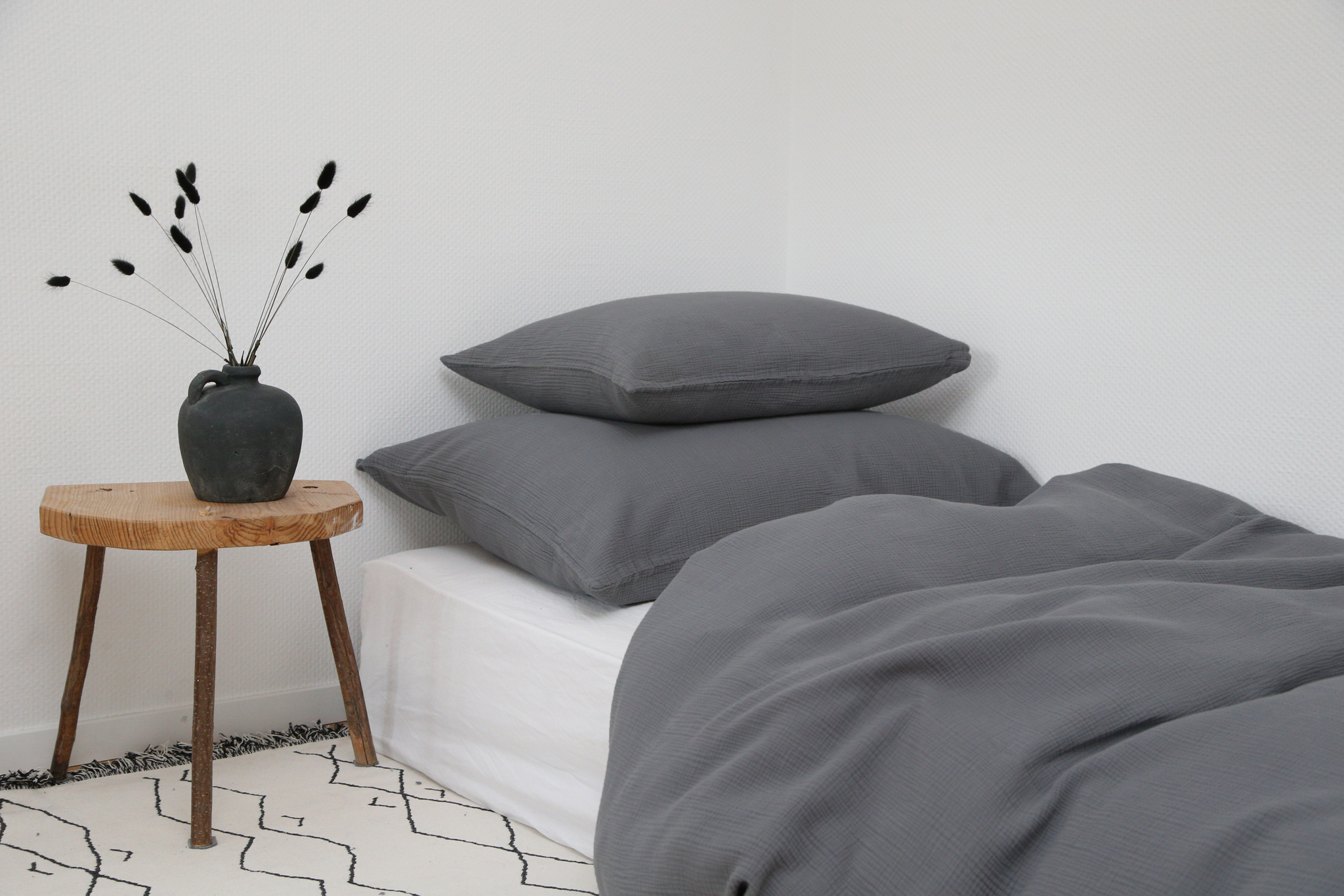 Bettwäsche Jula Anthrazit Sander AG / Grösse: 65 x 100 cm