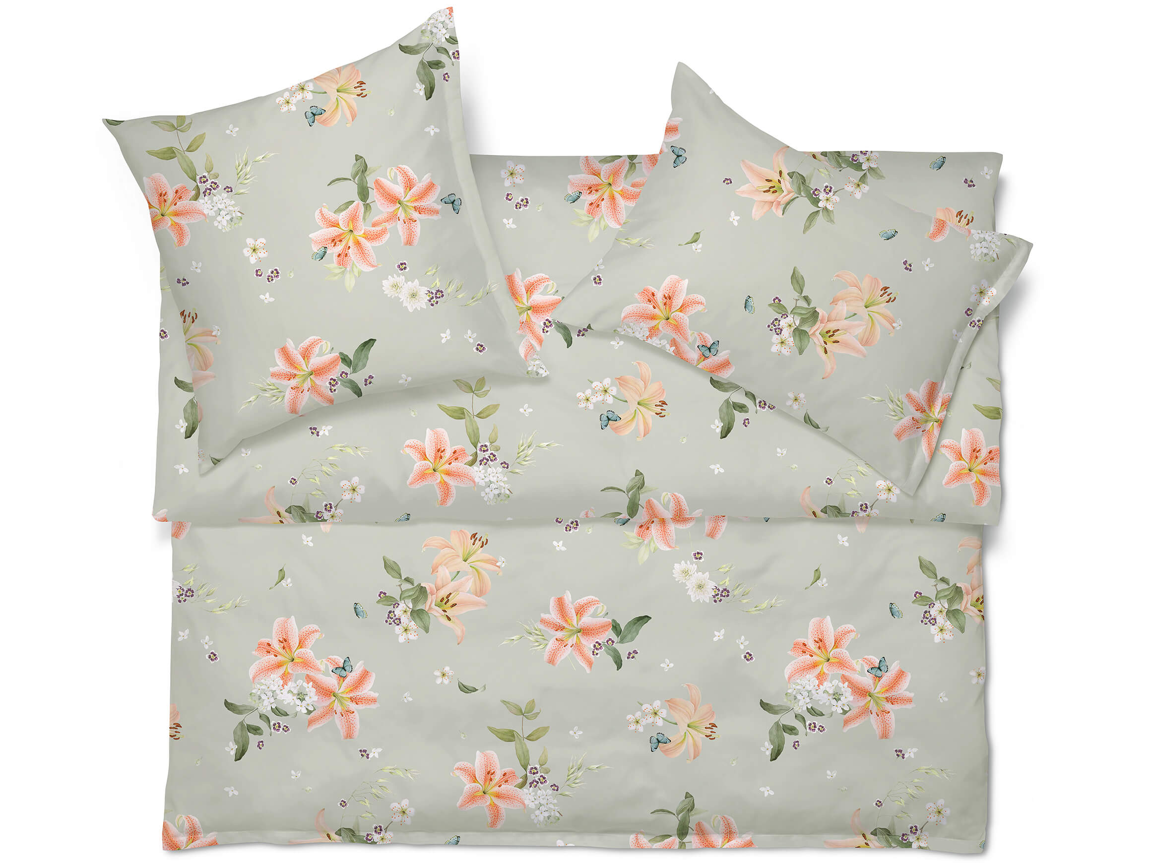 Kissenbezug Lilian-Noblesse Vert Schlossberg Textil AG / Grösse: 50 x 70 cm