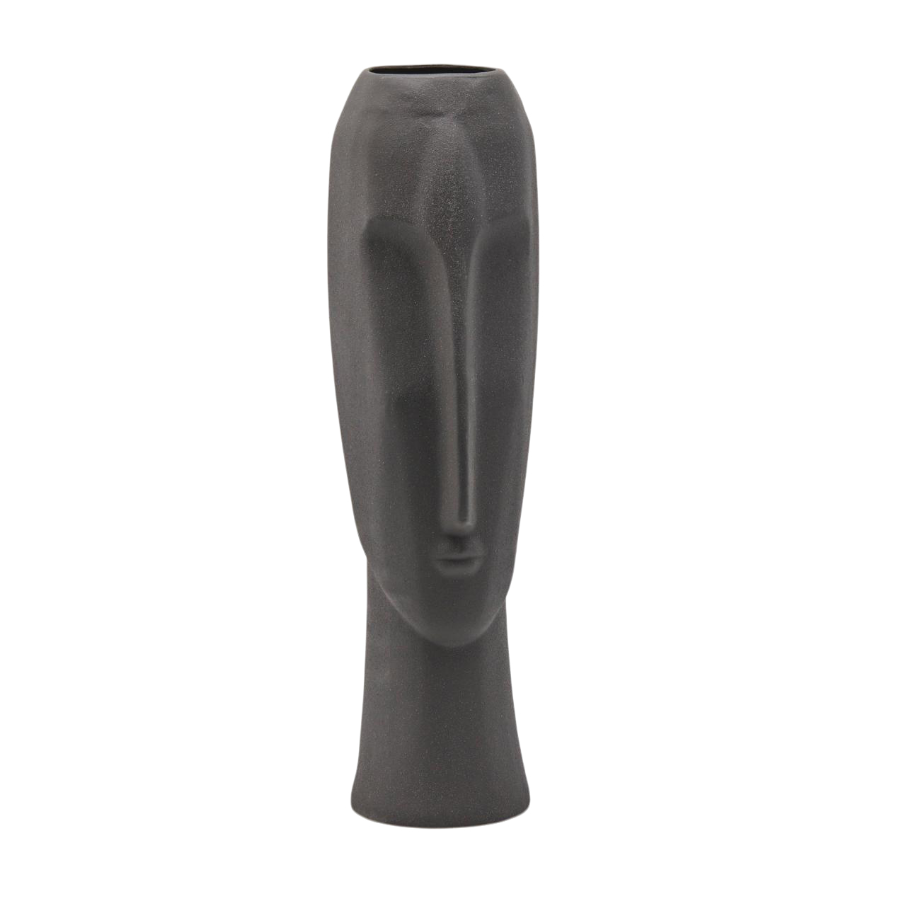 Edg Vase Gesicht Mohai Schwarzgrün H: 59 cm  | Schubiger Möbel