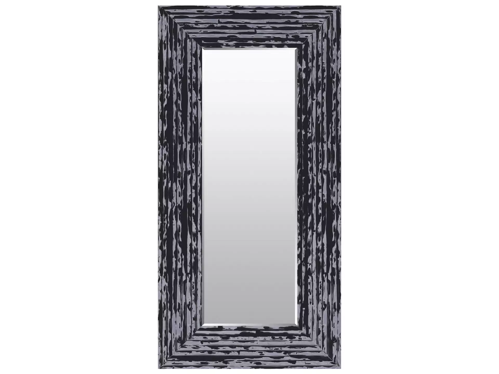 Spiegel Charly Schwarz-Silber Len-Fra/ Farbe: Silber / Masse (BxH) :62,00x152,00 cm